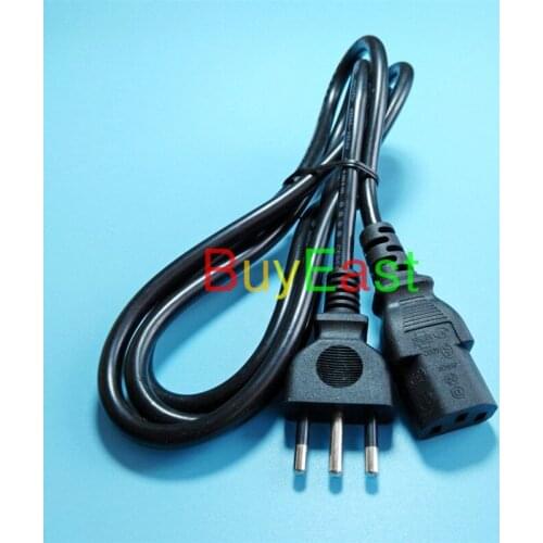 Lot 5 Italy 3-pin Plug 3 Prong Power Cord Cable 1.8M 0.75 Square for Desktop Printers Monitors 10A 250V
