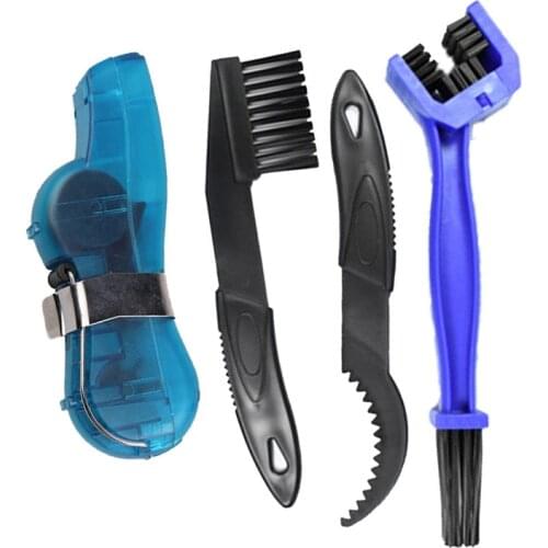 New Kit Bicycle Chain Cleaner Cycling Bike Brushes Scrubber Wash Tool Cleaning Kit Mountaineer Bike Chain Bicycle Accessories