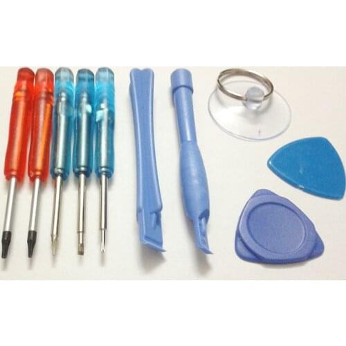 10 in 1 Good Quality Precise Screwdriver Repair Pry Kit Opening Tools With For iPhone Samsung NOKIA HTC 100sets/lot