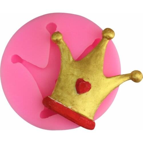 New princess prince crown shape silicone mold chocolate flip sugar baking mold gypsum diy soap