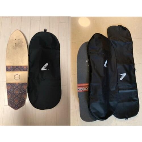 Land Surfing Skateboard Backpack Men Women Double Rocker Skateboard Longboard Dance Board Bag Big Fish Skate Board Storage Bags