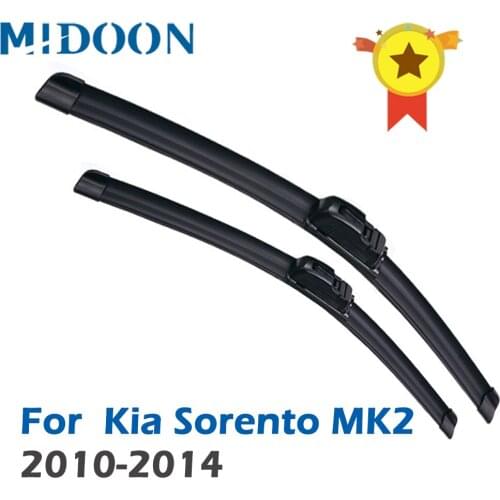 MIDOON Wiper Front Wiper Blades For Kia Sorento MK2 2010 - 2014 2013 2012 2011 Windshield Windscreen Front Window 24"+20"