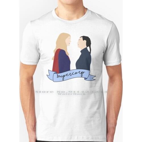Supercorp Drawing With Ribbon T Shirt 100% Pure Cotton Kara Zor El Melissa Benoist Alex Danvers Chyler Leigh Hank Henshaw Jonn