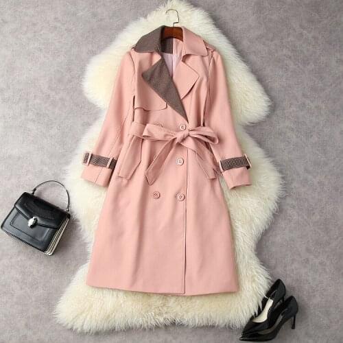 Женские двубортные тренчи Yanluofsh China At AliExpress