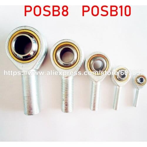 1PC POSB10 5/8-18UNF POSB8 1/2 Inch Rose Joint Male Rod End Bearing 1/2-20UNF Right Hand