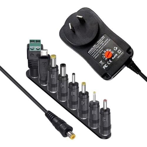 3V 4.5V 5V 6V 7.5V 9V 12V 2A/2.5A AC/DC Adapter AU Plug Adjustable Power Adapters USB Universal Charger Switch Power Supply