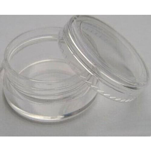 4 Pcs / Set Clear Eyeshadow Makeup Face Cream Container Portable Acrylic Cosmetic Empty Jar Pot