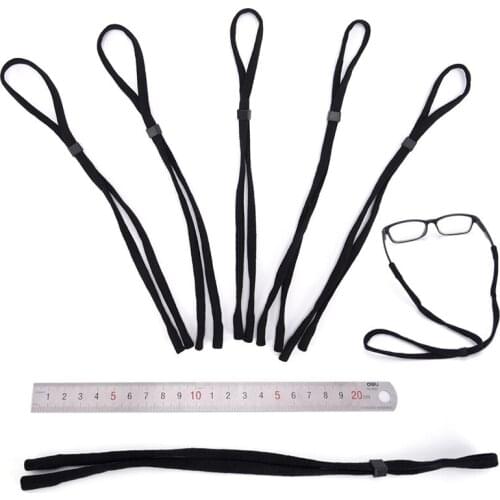 5Pcs Adjustable Black Eyeglass Glasses Sunglasses Neck Cord Strap String Lanyard Holder Dropshipping