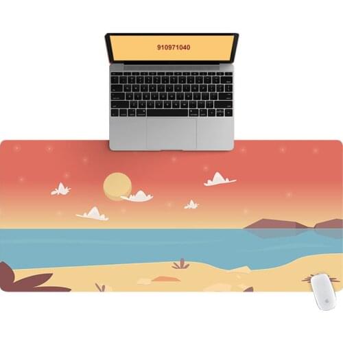 Large Office Computer Desk Mat Table Keyboard Big Mouse Pad Desert Lake Laptop Cushion Desk Non-slip Mat Gamer Mousepad Mat