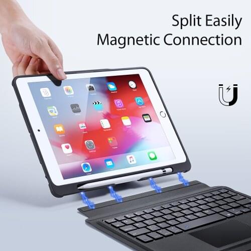 Magic Keyboard Case For 2019 iPad 10.2 7th Generation For 2017 iPad Pro 10.5 Air 3 Bluetooth Keyboard Magnetic Cover Touchpad
