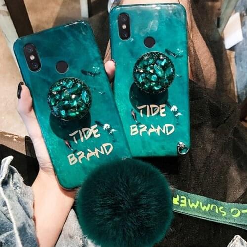 Emerald Live Wallpaper Lanyard Case For Xiaomi Mi8 lite Mi9 9T 9SE Mi6 6X 5X Max3 Max2 Mix2 s A1 A2 A3 A3lite CC9E CC9 Pro Cover