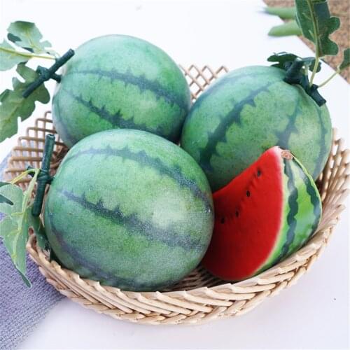 Kids children toys fake fruit decorations teaching photography photo props Artificial Simulation faux Watermelon Fruit model