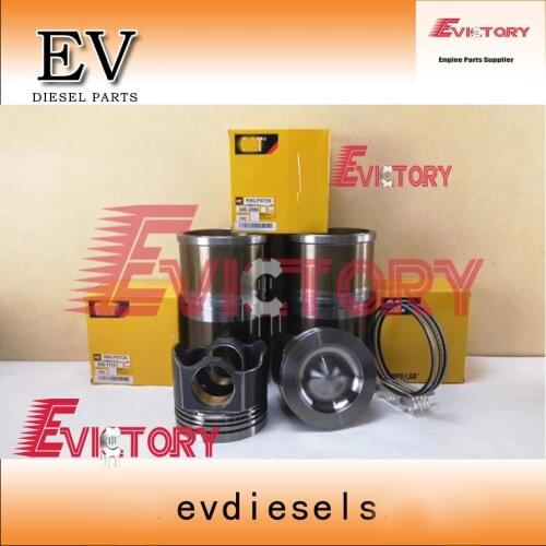 For Caterpillar 345CL 349D2 c13 ENGINE REBUILD KIT Piston + ring liner Bearing cylinder head gasket