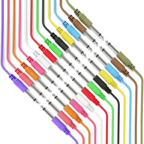 ExcelValley - 1-Pack - Mono Instrument Guitar Cable Patch Lead - TS 6.35mm 1/4"