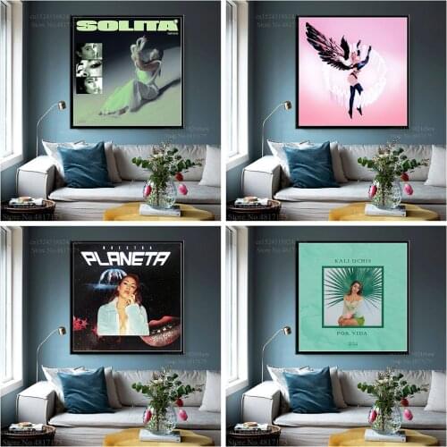 Kali Uchis Poster Rapper Singer Hot Music Album Isolation Canvas Painting Wall Art Posters and Prints Home Decor