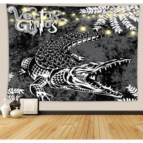 Crocodile animation background cloth ins decoration tapestry home decoration bedside bedroom wall cloth tapestry wall