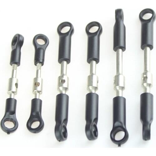 Metal Steering Gear Rod Short Long Servos Pull Rod Kit RC Car Steering Lever For WLtoys 1:14 RC Vehicle 144001-1287 1288 1289