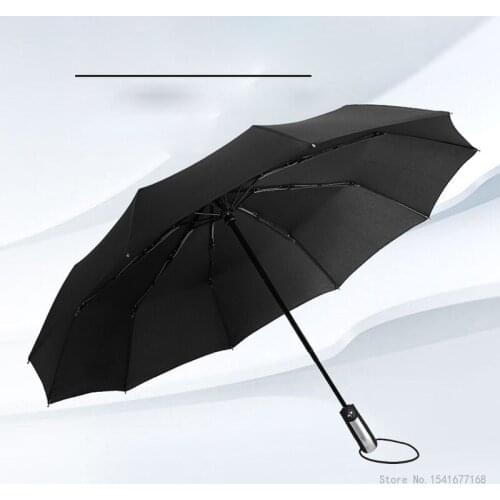 Mens and womens oversized folding automatic ten-bone umbrellas, portable windproof umbrellas, essential for business travel