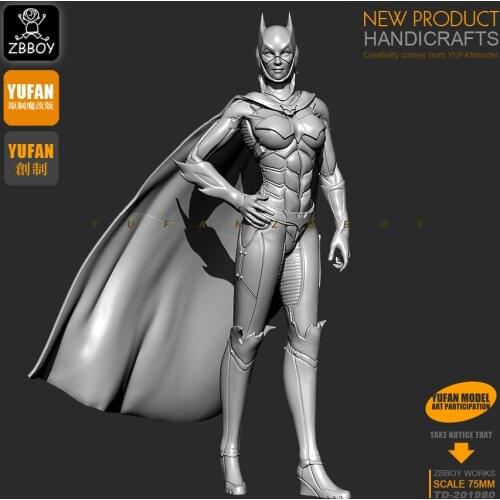 1 / 24 Resin figures Kits women Soldier Model self-assembled 75MM TD-201980