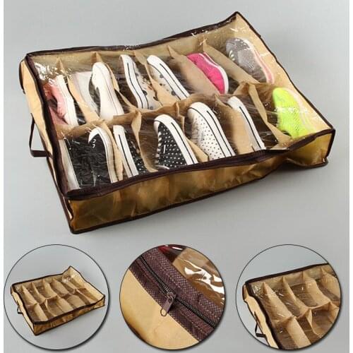 Foldable Storage Box for Shoes Clothes Home Space Saving Anti Moisture Shoes Box New Reusable Non-Woven Clothing Storage Drawer