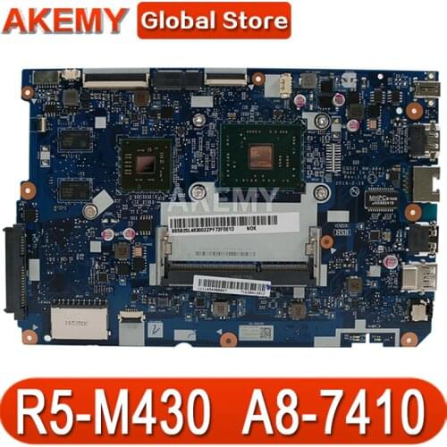 NEW 80TJ for ideapad 110-15 ACL laptop motherboard NM-A841 CPU:A8-7410 GPU:R5-M430 2GB DDR3 FRU 5B20L46267 5B20L46302 100test