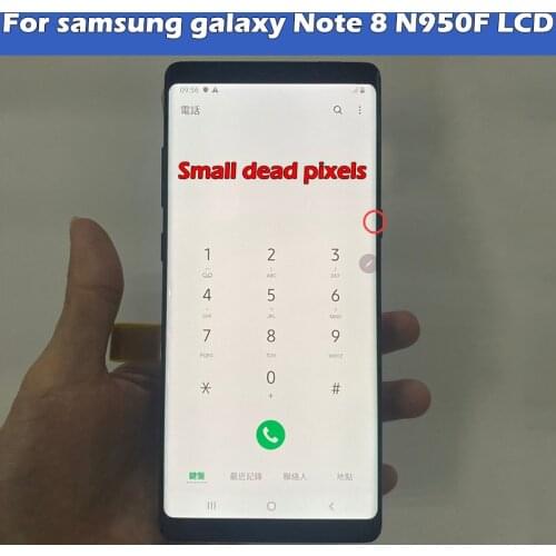 White light burn defect single sale For Samsung Note 8 LCD N9500 N9500F Display Touch Screen Digitizer Note8 LCD No Frame
