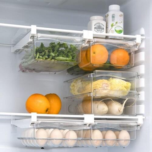Xiaomi Youpin Plastic Storage Containers Drawer Organizer Boxes Egg Refrigerator Organizer Drawer Transparent Adjustable