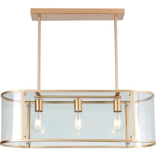 Rectangle Modern glass Led Pendant Lamps for Living Room Restaurant Bedroom coffee Decorative Pendant Light Lamparas AC85-260V