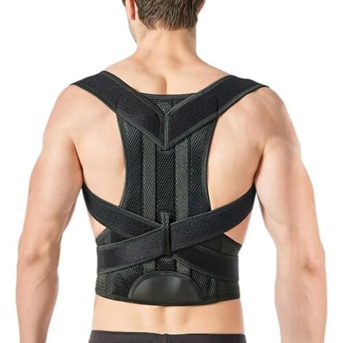 Adjustable Scoliosis Medical Bone Posture Corrector Corset Shoulder Spine Back Brace Lumbar Support Straight Corrector Belt Men