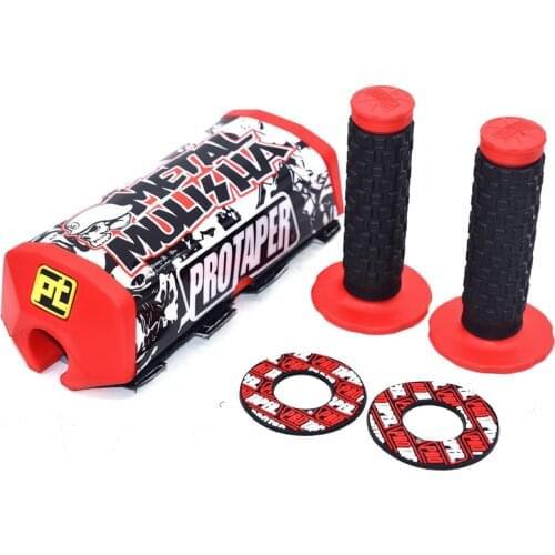 Handle Grips with Pro Taper Handlebar Pad Fat Bar Chest Protector Cross Fit 1-1/8 handle bar motorcycle Dirt bike pit bike