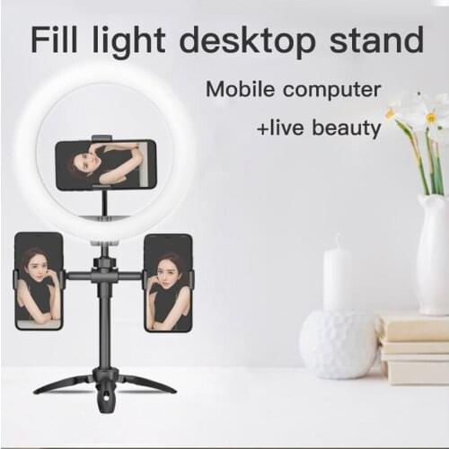 LED Live Selfie Light USB Dimming Tripod Camera Ring LED Light Youtube TikTok 6 Inch 8 Inch 10 Inch Mobile Phone Live Fill Light