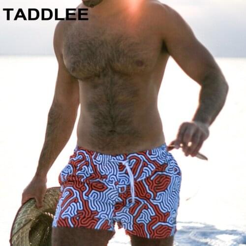 Taddlee Sexy Men Swimwear Swimsuits Swimming Trunks Board Shorts Bikini Bathing Suits Quick Dry