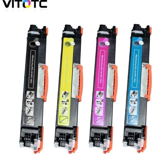 4 x Toner Cartridge Compatible For HP LaserJet Pro CP1020 CP1021 CP1022 CP1023 CP1025nw CP1026nw CP1027nw CP1028nw CE310A-CE313A