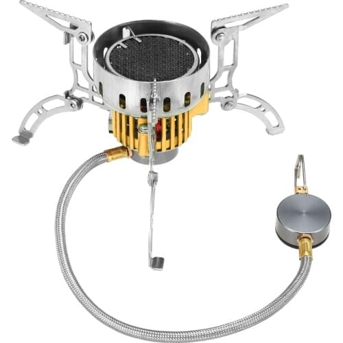 Outdoor Infrared Camping Stove Ultralight Portable Furnace Collapsible Windproof Gas Stove Mini Burner for Cookout Picnic Hiking