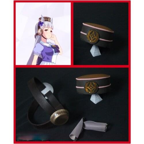 Uma Musume Pretty Derby Gold Ship Cosplay Headphone Hat Hairpin Hairclip Halloween Costume Prop