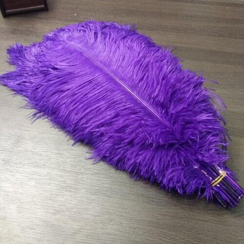 High Quantity 100pcs Beautiful Purple Natural ostrich feathers 18-20inches/45-50cm DIY jewelry Christmas Halloween Decoration