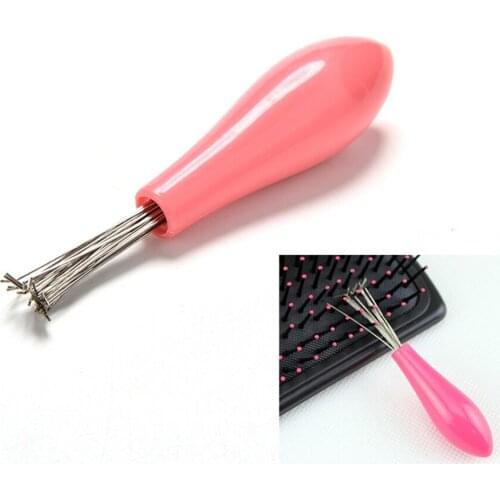1Pcs Durable Mini Comb Hair Brush Cleaner Embeded Tool Salon Home Essential Color Randomly Wholesale