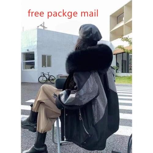 2020real fur coat waterproof jacket winter jacket ladies long paragraph Parker coat fox fur thick warm rabbit fur detachable st