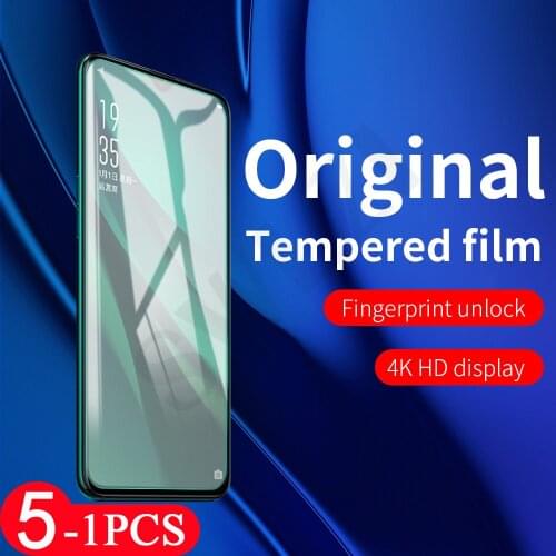 5-1Pcs tempered glass for OPPO Reno 5 lite 5F 5Z 5K 4 SE 4Z 4F 3 pro plus 5G 2 2Z 2F A 10X ZOOM screen protector protective Flim
