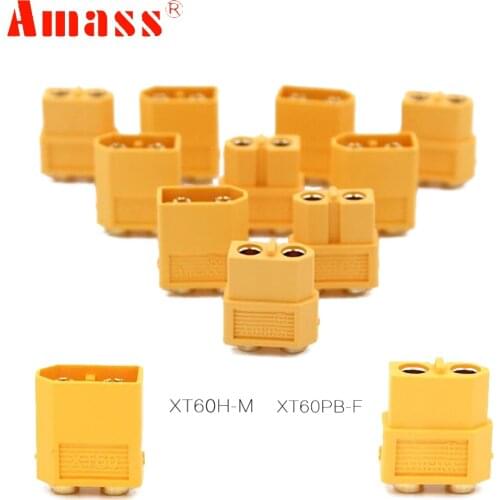 5pair/lot Amass XT60-PB-F & XT60H-M Plug Connector Male&Female PCB Dedicated For PCB Board For RC Models DIY Accessories