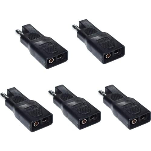 5 PCS Sae Polarity Reverse Adapter SAE to SAE Polarity Reverse Quick Disconnect Cable Plug Adapter for Solar Panel Battery