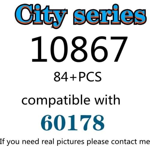 84PCS 10867 Building Block Toy City Series 60178 Assembled Building Block Childrens Toy Gifts