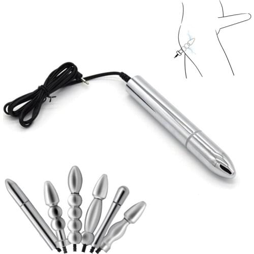 Electro Shock Accessories Metal Anal Plug Electric Butt Plug Medical Themed Sex Toys For Man Woman Couples BDSM Adults Games