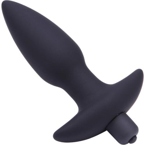 Anal Vibrator Silicone Anus Massage Plug Sex Toys For Women Men Gay Masturbation Adult Products 10 Speed Vibrating Bullet