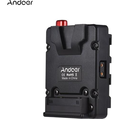 Andoer Mini Nano V-lock Mount Battery Power Supply Adapter Plate to NP-F Mount