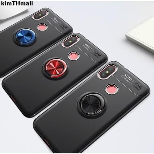 Case For Xiaomi mi A2 Back Cover mi A2 lite case finger ring stand holder magnet Soft case for Xiaomi mi A2 lite case kimTHmall