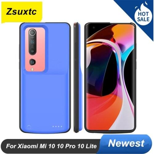 6800Mah For Xiaomi Mi 10 10 Pro 10 Lite Battery Case Phone Stand Cover Smart Power Bank For Xiaomi Mi 10Pro Battery Charger Case
