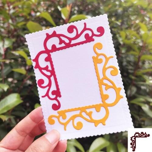 Flower Corner Cutting Die Metal Stencil DIY Scrapbooking Paper Cards Making Embossing Folder Template New Craft Dies Cut 2021