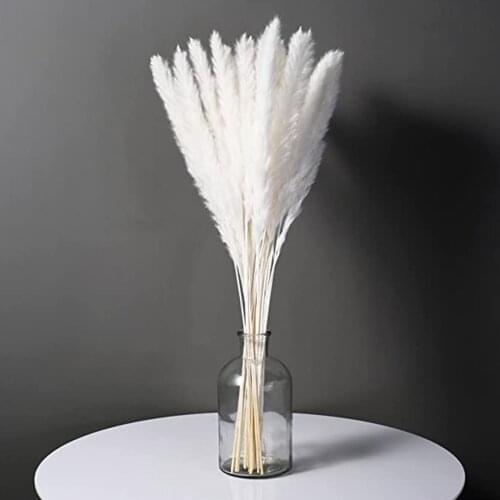 15pcs Artificial Pampas Grass Bouquet DIY Vase New Year Holiday Wedding Party Home Decoration Plant Simulation Flower Reed