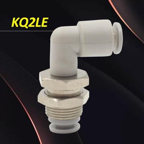 KQ2LE SMC elbow fitting bulkhead male elbow one-touch fitting KQ2LE04-00A KQ2LE06-00A pneumatic fittings High quality